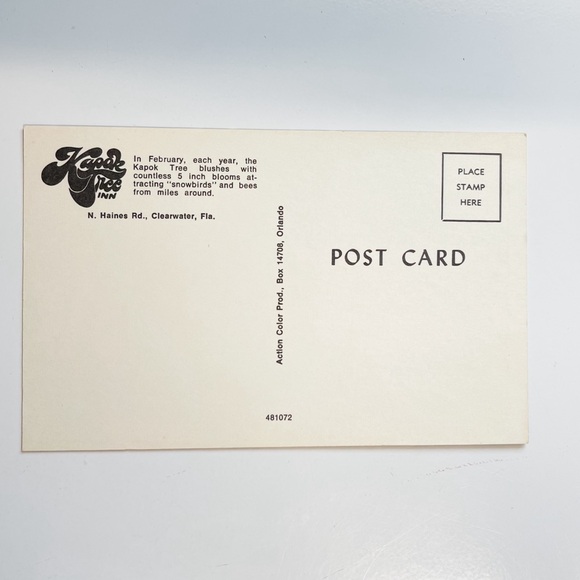 Kapok Tree Inn N Haines Rd Clearwater Florida FL Postcard Vintage - Picture 3 of 3